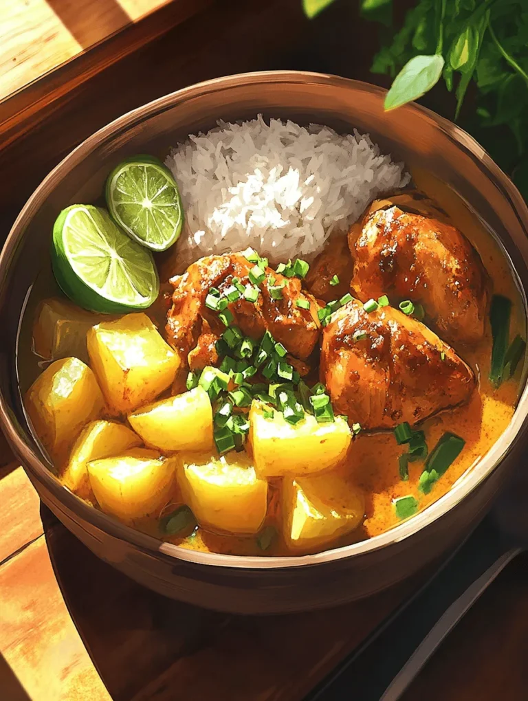 Explore the rich flavors and vibrant culinary tradition of Jamaica with this delectable Jamaican Curry Chicken Delight. This dish masterfully combines aromatic spices, tender chicken, and creamy coconut milk to create a comforting meal that is perfect for family gatherings or cozy nights in. Whether you're a seasoned chef or a novice in the kitchen, this recipe offers a straightforward approach to making a dish that is both tantalizing and nourishing.