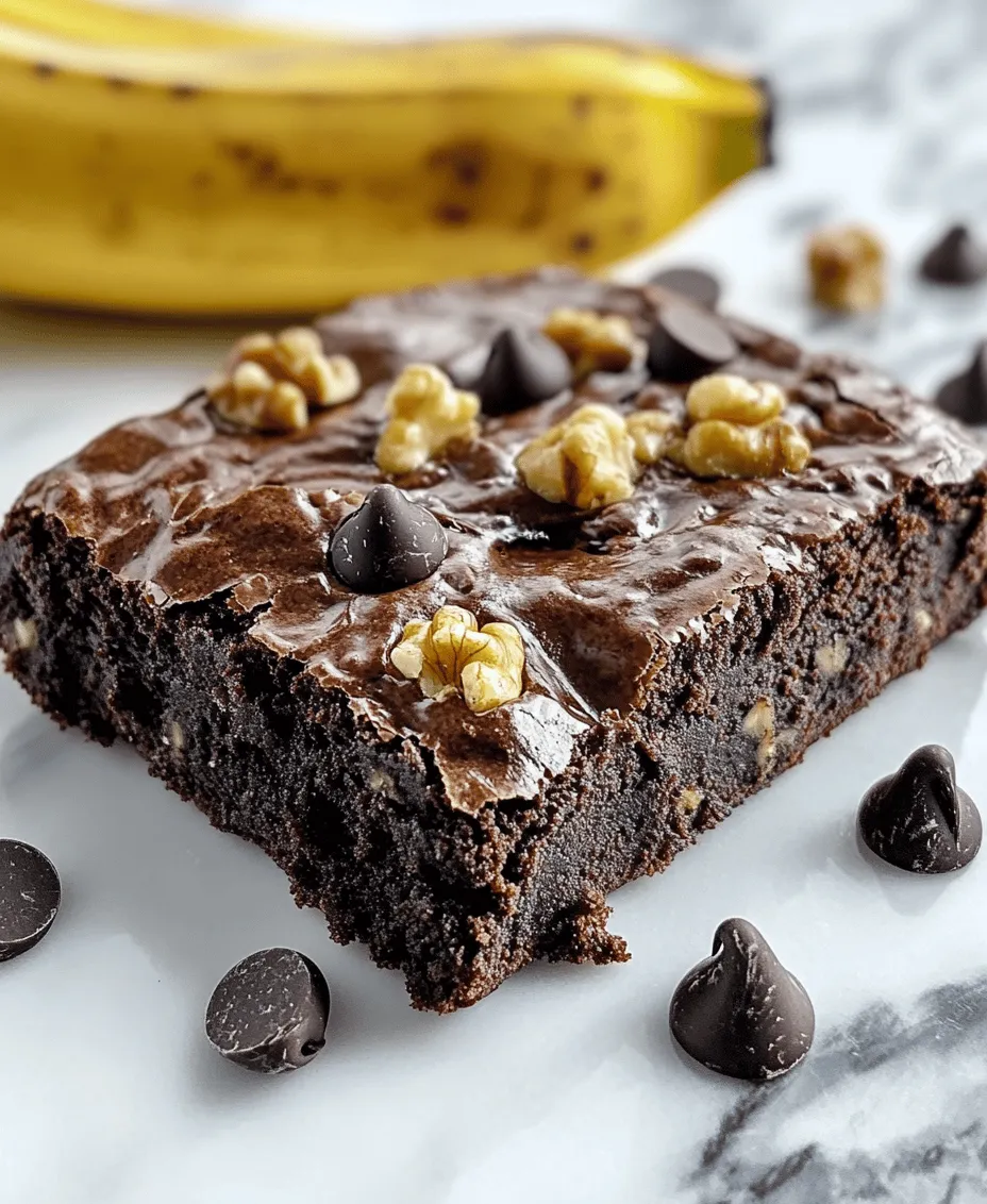 Ripe bananas are the star ingredient in this recipe, providing natural sweetness and moisture. As bananas ripen, their starches convert to sugars, making them sweeter and softer. This transformation not only enhances the flavor but also impacts the texture of the brownies. The natural sugars from the bananas reduce the need for additional sweeteners, allowing you to enjoy a dessert that is both delicious and slightly healthier. The distinct flavor of bananas complements the rich chocolate, making them an essential part of the brownies.