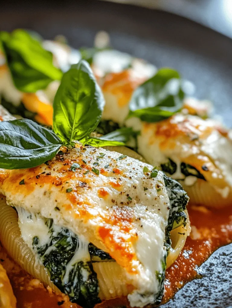 Each ingredient in the Easy Spinach & Ricotta Stuffed Shells plays a pivotal role in crafting the perfect dish. By understanding their contributions, you'll appreciate how they work together to create a truly memorable meal.