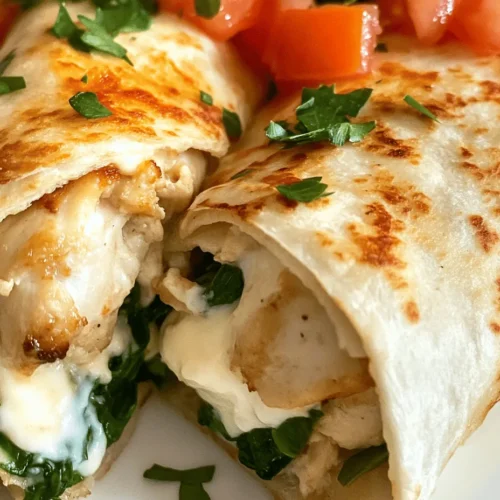 In the fast-paced world we live in today, finding the time to prepare a delicious meal can often feel like a daunting task. That’s where recipes like Cheesy Garlic Chicken Wraps come into play. This delightful dish combines tender chicken, creamy cheeses, and a burst of garlic flavor, all wrapped up in a soft tortilla for a satisfying meal that can be enjoyed at home or on the go. Whether you're a busy professional, a parent juggling multiple responsibilities, or just someone who appreciates a quick yet flavorful meal, these wraps are the perfect solution.
