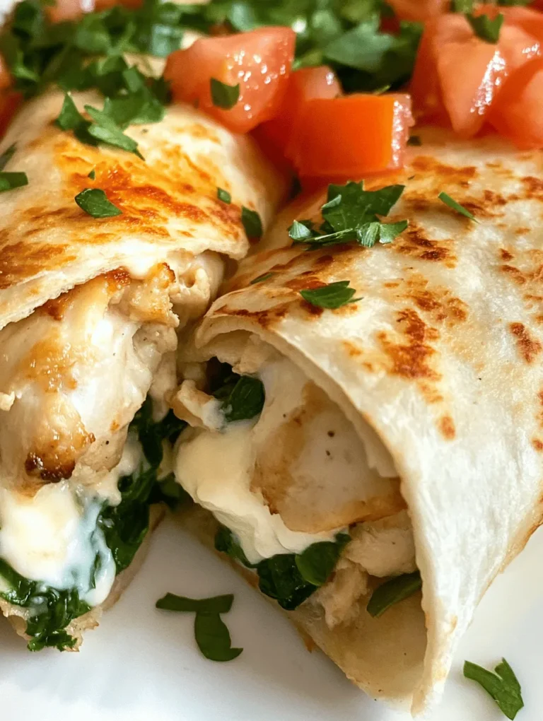 In the fast-paced world we live in today, finding the time to prepare a delicious meal can often feel like a daunting task. That’s where recipes like Cheesy Garlic Chicken Wraps come into play. This delightful dish combines tender chicken, creamy cheeses, and a burst of garlic flavor, all wrapped up in a soft tortilla for a satisfying meal that can be enjoyed at home or on the go. Whether you're a busy professional, a parent juggling multiple responsibilities, or just someone who appreciates a quick yet flavorful meal, these wraps are the perfect solution.
