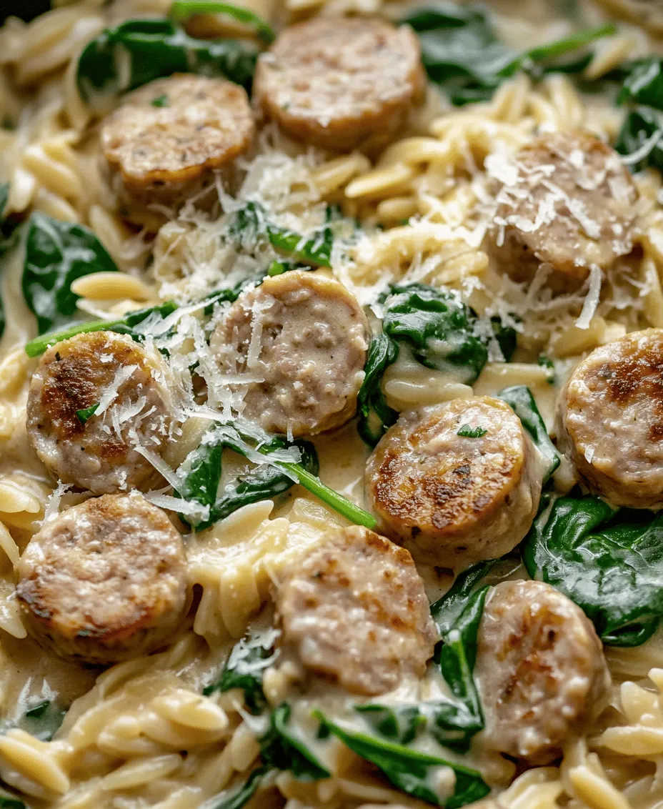 The beauty of a skillet meal lies in its simplicity. With one pan, you can create a well-rounded dinner that incorporates protein, carbohydrates, and vegetables, all while minimizing cleanup time. The Creamy Chicken Sausage Orzo Skillet is particularly appealing because it’s an excellent way to introduce a variety of flavors and textures to your dinner table. It features juicy chicken sausage, tender orzo pasta, and vibrant vegetables, all enveloped in a creamy sauce that brings everything together beautifully.
