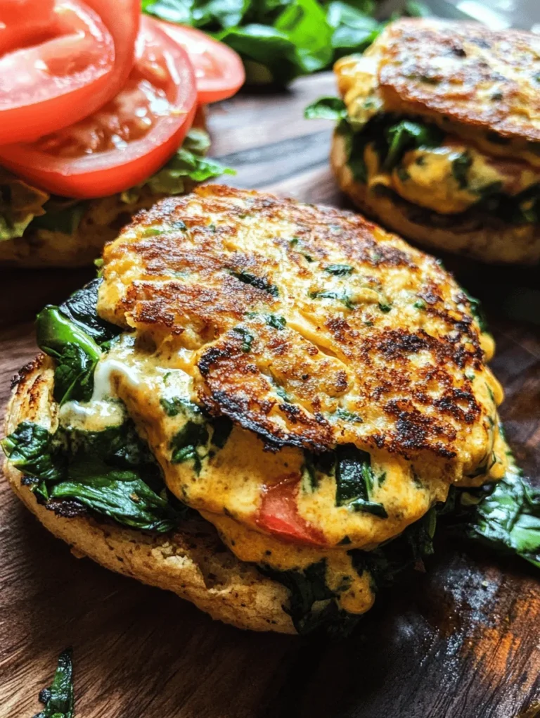 Ground chicken serves as the foundation of our Creamy White Cheddar & Spinach Chicken Burgers, providing a lean source of protein that is lower in fat than traditional ground beef. This versatility allows it to absorb flavors exceptionally well, making it an ideal choice for a variety of seasonings and ingredients. Ground chicken is not only a healthier option but also a blank canvas waiting to be transformed into delicious patties. It’s rich in essential nutrients and can be easily incorporated into various meals, from stir-fries to tacos, making it a staple in many kitchens.