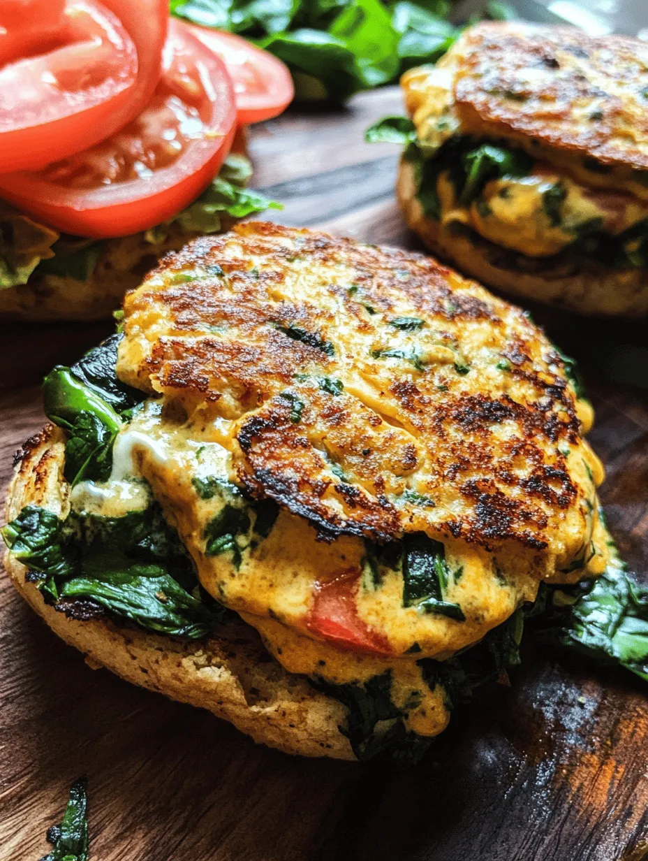 Ground chicken serves as the foundation of our Creamy White Cheddar & Spinach Chicken Burgers, providing a lean source of protein that is lower in fat than traditional ground beef. This versatility allows it to absorb flavors exceptionally well, making it an ideal choice for a variety of seasonings and ingredients. Ground chicken is not only a healthier option but also a blank canvas waiting to be transformed into delicious patties. It’s rich in essential nutrients and can be easily incorporated into various meals, from stir-fries to tacos, making it a staple in many kitchens.