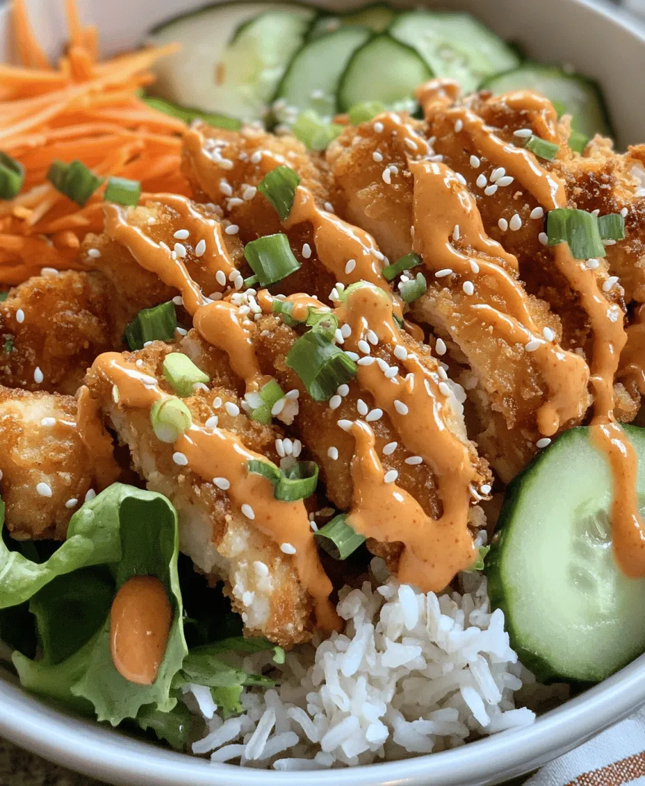 Bang Bang Chicken Bowls have their roots in Asian cuisine, drawing inspiration from traditional dishes that emphasize bold flavors and fresh ingredients. While the exact origins of Bang Bang sauce are debated, it is widely accepted that it has become a symbol of fusion cooking, combining elements from various culinary traditions. This dish showcases how global influences can create something entirely new and exciting.