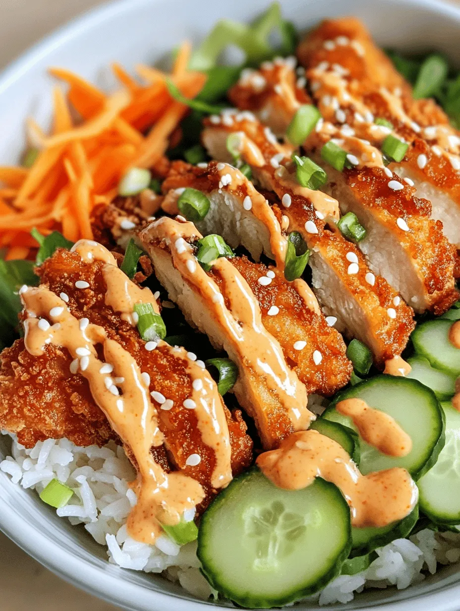 Bang Bang Chicken Bowls have their roots in Asian cuisine, drawing inspiration from traditional dishes that emphasize bold flavors and fresh ingredients. While the exact origins of Bang Bang sauce are debated, it is widely accepted that it has become a symbol of fusion cooking, combining elements from various culinary traditions. This dish showcases how global influences can create something entirely new and exciting.