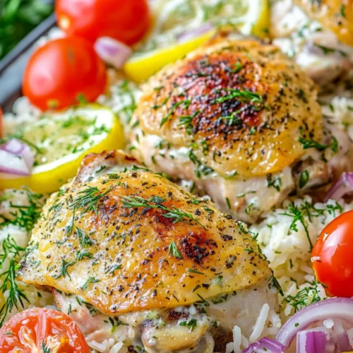 If you're searching for a meal that combines convenience, health, and vibrant Mediterranean flavors, look no further than the Dump-and-Bake Chicken Tzatziki with Rice. This dish not only brings the taste of Greece to your kitchen but also simplifies the cooking process—making it a perfect option for weeknight dinners or meal prep. The beauty of the dump-and-bake method lies in its simplicity; you can literally dump all the ingredients into a single baking dish, pop it in the oven, and let it do the work for you.