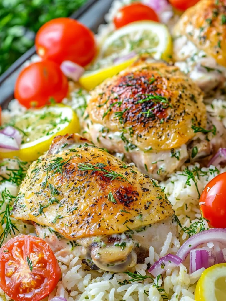 If you're searching for a meal that combines convenience, health, and vibrant Mediterranean flavors, look no further than the Dump-and-Bake Chicken Tzatziki with Rice. This dish not only brings the taste of Greece to your kitchen but also simplifies the cooking process—making it a perfect option for weeknight dinners or meal prep. The beauty of the dump-and-bake method lies in its simplicity; you can literally dump all the ingredients into a single baking dish, pop it in the oven, and let it do the work for you.