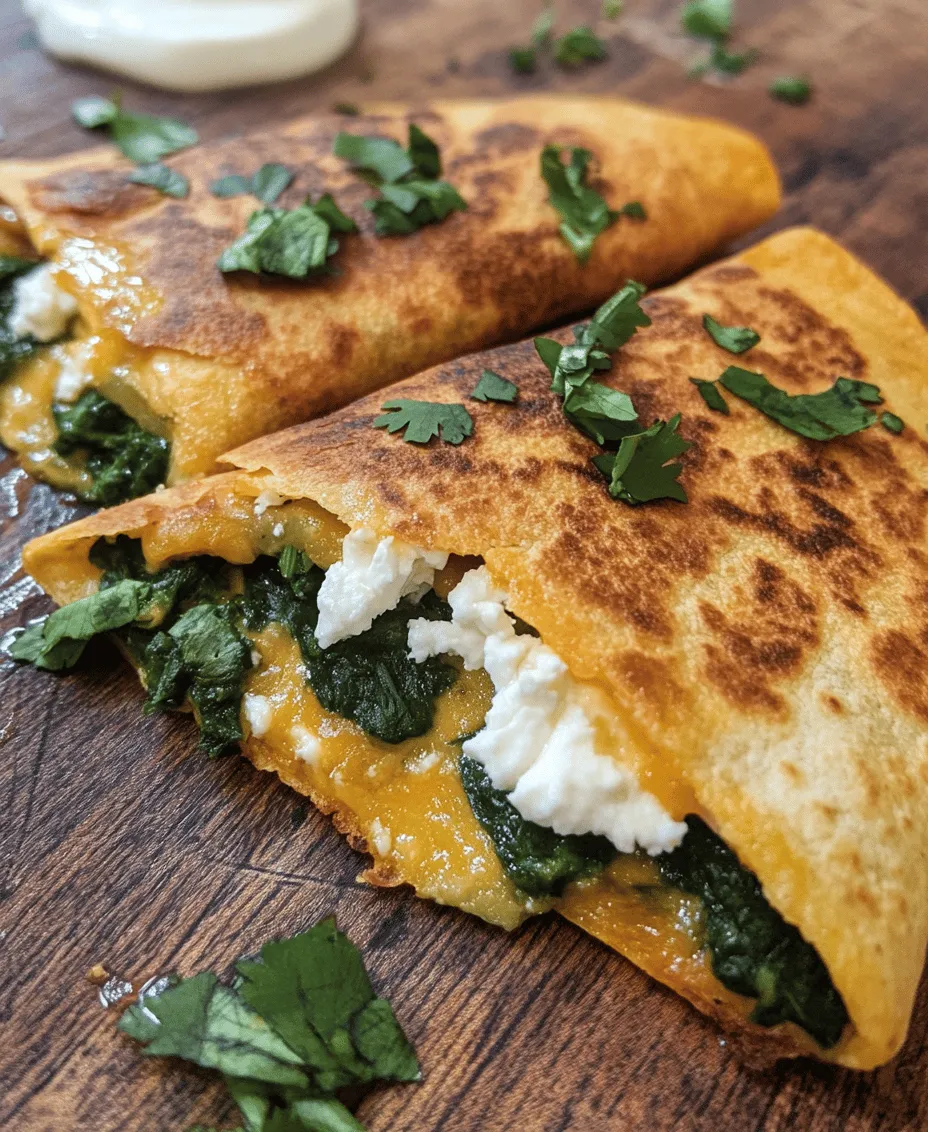 In the world of quick and satisfying meals, few dishes can compete with the versatility and deliciousness of quesadillas. Among the myriad of flavors and fillings available, Spinach and Feta Quesadillas stand out as a delightful and nutritious option that not only pleases the palate but also nourishes the body. With a perfect balance of taste and health benefits, these quesadillas are ideal for lunch, dinner, or even a light snack.