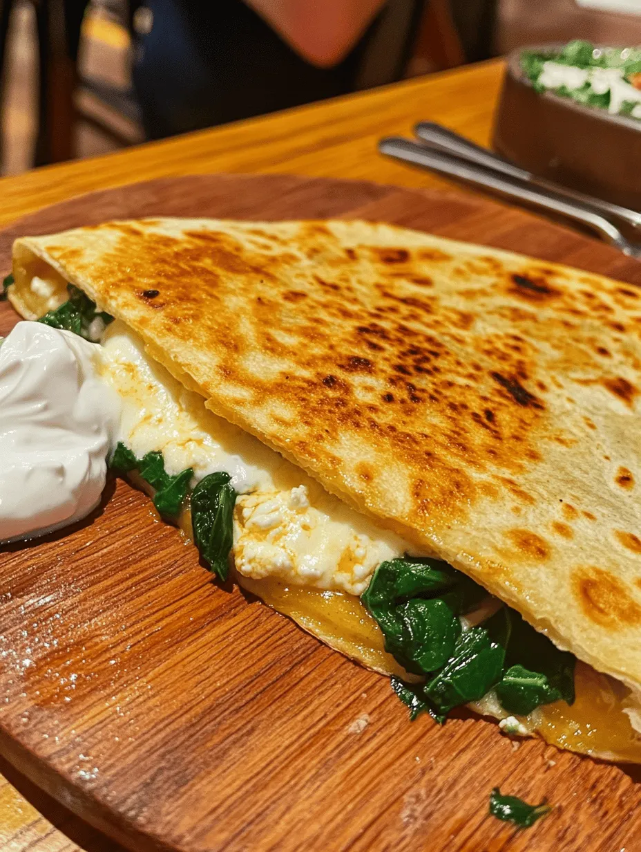 In the world of quick and satisfying meals, few dishes can compete with the versatility and deliciousness of quesadillas. Among the myriad of flavors and fillings available, Spinach and Feta Quesadillas stand out as a delightful and nutritious option that not only pleases the palate but also nourishes the body. With a perfect balance of taste and health benefits, these quesadillas are ideal for lunch, dinner, or even a light snack.