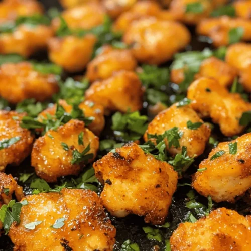 Garlic Butter Chicken Bites are a delightful culinary creation that brings together the rich flavors of garlic and butter with tender chicken, resulting in a dish that is both savory and satisfying. This recipe is not only quick and easy to prepare but also incredibly versatile, making it perfect for a variety of occasions. Whether you're looking for an appetizer that will impress your guests, a simple weeknight dinner that pleases the whole family, or a dish that can be served with sides for a more substantial meal, Garlic Butter Chicken Bites fit the bill perfectly.