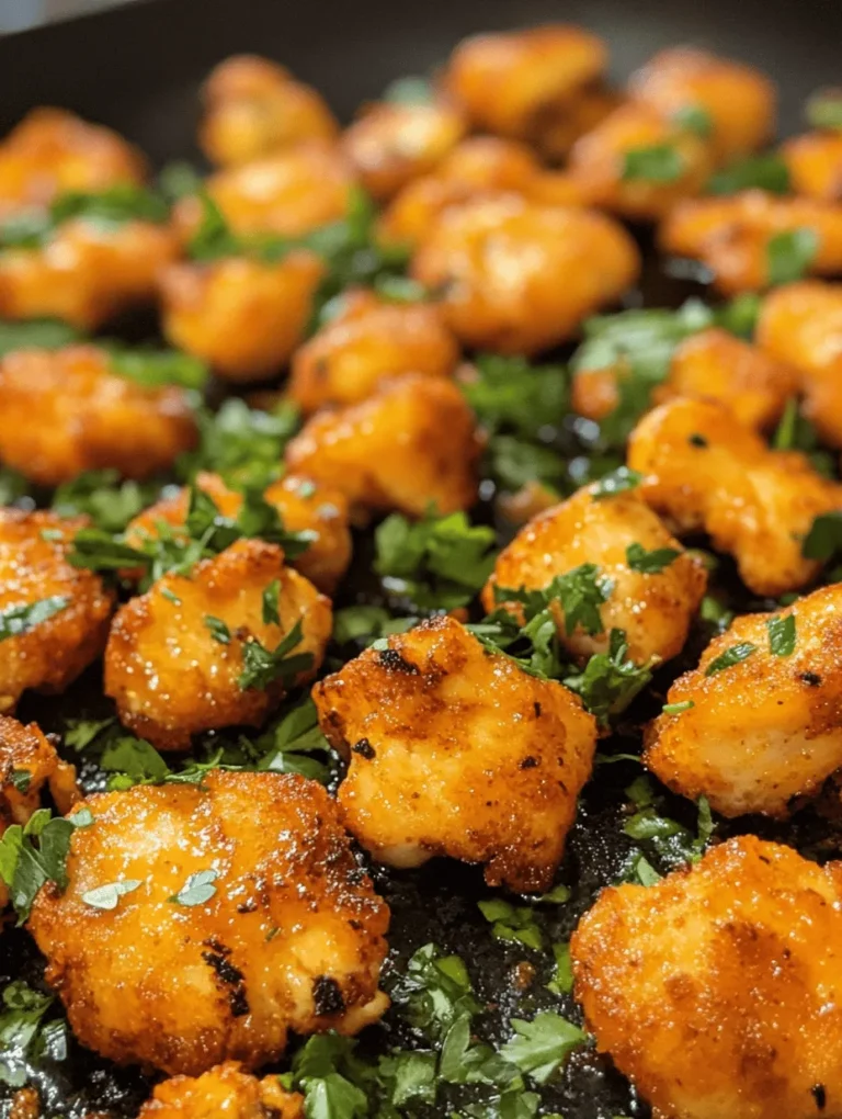 Garlic Butter Chicken Bites are a delightful culinary creation that brings together the rich flavors of garlic and butter with tender chicken, resulting in a dish that is both savory and satisfying. This recipe is not only quick and easy to prepare but also incredibly versatile, making it perfect for a variety of occasions. Whether you're looking for an appetizer that will impress your guests, a simple weeknight dinner that pleases the whole family, or a dish that can be served with sides for a more substantial meal, Garlic Butter Chicken Bites fit the bill perfectly.