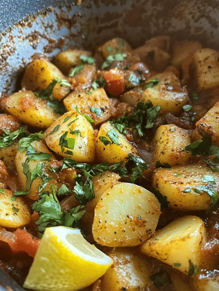 Dopiazeh Aloo is a delightful Persian potato curry that captures the essence of Persian cuisine through its rich flavors and aromatic spices. This dish not only serves as a comforting meal but also stands out as a versatile option for vegetarian dinners. With its mildly spicy and savory profile, Dopiazeh Aloo has a unique ability to please a wide range of palates, making it a beloved staple in many Persian households.