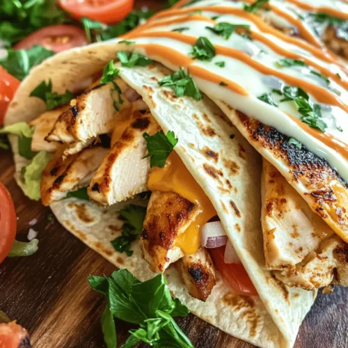 In the ever-evolving landscape of modern cuisine, wraps have emerged as a popular dining option that perfectly marries convenience with culinary creativity. The Cheesy Garlic Chicken Wraps stand out as an exceptional example of this trend, offering a delightful fusion of flavors that can cater to both casual weeknight meals and gourmet dining experiences. The beauty of these wraps lies not only in their taste but also in their versatility; they can be dressed up for a fancy gathering or kept simple for a cozy family dinner. This article serves as a comprehensive guide to crafting these delicious wraps, highlighting essential ingredients, preparation methods, and serving suggestions. Whether you’re looking to whip up something quick and satisfying or impress your guests with a flavorful creation, these wraps are perfect for any occasion.