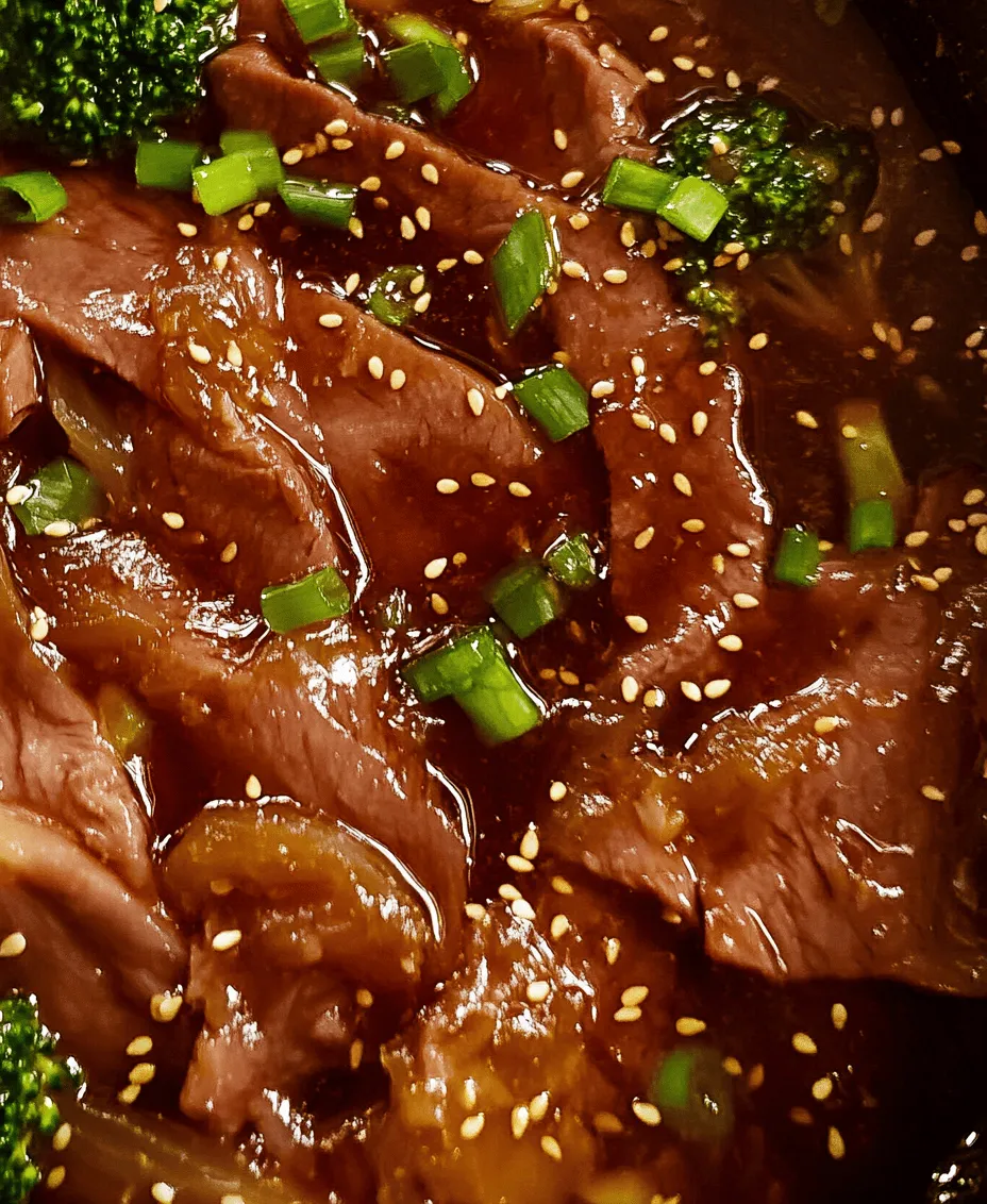 Chinese cuisine is a vibrant tapestry woven with diverse flavors, textures, and aromas, each dish telling a unique story. Among the countless culinary treasures, <strong>Chinese Beef and Broccoli</strong> stands out as a beloved classic, celebrated for its harmonious blend of tender beef and crisp broccoli, all enveloped in a luscious, savory sauce. This dish not only delivers on taste but is also a popular choice for those seeking a quick and nutritious meal that doesn’t compromise on flavor.” /></p>
</p>
<p><strong>Incorporating the Sauce: How to Achieve the Right Consistency</strong></p>
</p>
<p>Once your beef and broccoli are prepped and cooked, it’s time to elevate the dish by incorporating the sauce. The goal is to achieve a silky, flavorful coating that clings to the meat and vegetables without being too thick or watery.</p>
</p>
<p><strong>Combining Ingredients: Bringing It All Together</strong></p>
</p>
<h3>The Final Assembly</h3>
</p>
<p>To begin the final assembly, first reheat your wok over medium-high heat. This ensures that your ingredients stay hot and the sauce thickens properly once added. Once the wok is hot, add the cooked beef back into the pan, followed by the blanched broccoli.</p>
</p>
<p>Then, pour your pre-prepared sauce over the beef and broccoli. Make sure to measure it out to prevent over-saturation. Using a spatula, gently toss the mixture, ensuring that all components are evenly coated. The sauce should start to bubble slightly, indicating it’s thickening and adhering to your beef and broccoli.</p>
</p>
<h3>Tips for Ensuring Even Coating and Flavor Distribution</h3>
</p>
<p>For an even coating, it’s essential to keep the ingredients moving. Use your spatula to lift and turn the beef and broccoli, scraping the sides of the wok to incorporate any sauce that may have pooled there. This motion ensures that every piece of beef is coated and absorbs the flavors from the sauce.</p>
</p>
<p>If you find that the sauce is still too runny, allow the wok to continue heating for another minute or two. The cornstarch in the sauce will activate further, helping thicken it to the desired consistency.</p>
</p>
<h3>The Importance of Finishing Touches for Presentation</h3>
</p>
<p>Presentation is key when it comes to serving your dish. Once the beef and broccoli are well-coated in the sauce, consider transferring them to a serving platter rather than serving directly from the wok. This not only makes for a more appealing display but also allows for the sauce to settle nicely at the bottom, which can be drizzled over the top when serving.</p>
</p>
<p>For a professional touch, sprinkle some freshly ground black pepper or a dash of chili flakes over the top before serving. This adds a pop of color and a hint of heat that will entice your diners.</p>
</p>
<p><strong>Serving Suggestions: Elevating Your Beef and Broccoli Experience</strong></p>
</p>
<h3>Ideal Accompaniments</h3>
</p>
<p>When serving Chinese Beef and Broccoli, consider pairing it with traditional side dishes to enhance the overall dining experience. Steamed jasmine rice is a classic choice, as its subtle flavor complements the robust taste of the dish. Alternatively, you can opt for fried rice, which adds an extra layer of texture and flavor.</p>
</p>
<p>If you’re looking for something different, consider a side of chow mein or lo mein. These stir-fried noodles can soak up the delicious sauce from the beef and broccoli, making for a satisfying meal.</p>
</p>
<h3>Ideas for Rice or Noodle Pairings to Enhance the Dining Experience</h3>
</p>
<p>If you’re feeling adventurous, try flavored rice such as coconut rice or garlic rice. These variations add an interesting twist while still allowing the beef and broccoli to shine. When it comes to noodles, consider adding some sautéed vegetables or a sprinkle of sesame oil to elevate the flavor profile.</p>
</p>
<p><strong>Garnishing for Visual Appeal</strong></p>
</p>
<h3>The Role of Green Onions and Sesame Seeds in Presentation</h3>
</p>
<p>Garnishing is an essential part of the meal presentation. Thinly sliced green onions not only add a vibrant color contrast but also provide a fresh, mild onion flavor that complements the dish. A sprinkle of toasted sesame seeds can enhance both the appearance and taste. The nutty flavor of the sesame seeds pairs perfectly with the rich sauce and tender beef.</p>
</p>
<h3>Tips on Garnishing That Enhance Both Flavor and Aesthetics</h3>
</p>
<p>For a polished finish, consider drizzling a bit of sesame oil over the top right before serving. This not only enhances the flavor but also adds a glossy sheen that makes the dish look more appetizing. Remember to serve the garnished dish immediately to preserve the freshness of the toppings.</p>
</p>
<p><strong>Nutritional Profile: A Healthy Choice for Any Meal</strong></p>
</p>
<h3>Analyzing the Nutritional Value</h3>
</p>
<p>Chinese Beef and Broccoli is not just a delicious meal; it also packs a nutritional punch. A typical serving contains approximately 300-400 calories, depending on portion sizes and any additional ingredients used. The dish is rich in protein due to the beef, which provides essential amino acids necessary for muscle repair and growth.</p>
</p>
<p>In addition to protein, broccoli offers a wealth of vitamins, including Vitamin C, Vitamin K, and folate. These nutrients play critical roles in boosting the immune system, promoting bone health, and aiding in cell function.</p>
</p>
<h3>How This Dish Fits into a Balanced Diet</h3>
</p>
<p>When paired with a wholesome side like brown rice or quinoa, this dish can easily fit into a balanced diet. The combination of protein, fiber, and essential vitamins makes it a satisfying option for lunch or dinner, providing sustained energy without excessive calories.</p>
</p>
<p><strong>Cultural Significance: The Role of Beef and Broccoli in Chinese Cuisine</strong></p>
</p>
<h3>Historical Context</h3>
</p>
<p>Beef and Broccoli holds a special place in Chinese-American cuisine. While the dish is not commonly found in traditional Chinese cooking, it gained popularity in the United States during the mid-20th century. The dish combines elements of Chinese cooking techniques, such as stir-frying, with ingredients that appeal to Western palates, such as tender beef and familiar vegetables.</p>
</p>
<h3>Evolution of the Dish and Its Popularity in Western Culture</h3>
</p>
<p>As Chinese cuisine began to flourish in America, dishes like Beef and Broccoli were created to satisfy a growing appetite for Asian flavors. The dish has evolved over the years, with various adaptations found in countless restaurants and households. Its continued popularity speaks to the successful fusion of different culinary traditions and the universal appeal of its flavors.</p>
</p>
<p><strong>Variations on the Classic Recipe: Making It Your Own</strong></p>
</p>
<h3>Exploring Alternatives</h3>
</p>
<p>One of the great aspects of this recipe is its versatility. If you want to switch things up, consider substituting the beef with chicken or tofu for a lighter version. Chicken offers a similar texture while tofu provides a plant-based protein that absorbs the sauce beautifully.</p>
</p>
<h3>Seasonal Vegetable Additions to Enhance Nutritional Value</h3>
</p>
<p>Feel free to add seasonal vegetables to the mix for extra color and nutrition. Bell peppers, snap peas, or carrots can enhance the dish’s flavor and provide additional vitamins and minerals.</p>
</p>
<h3>Personalizing the Sauce: Adjusting Ingredients for Different Flavor Profiles</h3>
</p>
<p>Experiment with the sauce ingredients to create a flavor profile that suits your taste. For example, incorporating hoisin sauce can add a sweet depth, while a splash of rice vinegar can introduce a tangy brightness. Adjusting the levels of garlic or ginger can also make a significant difference in the overall taste of the dish.</p>
</p>
<p><strong>Conclusion: Enjoying Your Homemade Chinese Beef and Broccoli</strong></p>
</p>
<p>Chinese Beef and Broccoli is more than just a dish; it is an experience that combines rich flavors, nutritional benefits, and cultural heritage. By following this recipe, you can create a meal that is not only delicious but also a testament to the art of Chinese cooking.</p>
</p>
<p>Whether enjoyed as a weeknight dinner or a special occasion meal, this dish is sure to please and impress. Embrace the cooking journey, experiment with variations, and savor the delightful results of your culinary efforts. With every bite, you will appreciate not just the flavors but the stories and traditions that make this dish a beloved classic in many households.</p>
<div id=
