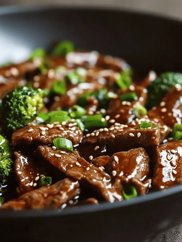 Chinese cuisine is a vibrant tapestry woven with diverse flavors, textures, and aromas, each dish telling a unique story. Among the countless culinary treasures, Chinese Beef and Broccoli stands out as a beloved classic, celebrated for its harmonious blend of tender beef and crisp broccoli, all enveloped in a luscious, savory sauce. This dish not only delivers on taste but is also a popular choice for those seeking a quick and nutritious meal that doesn't compromise on flavor.
