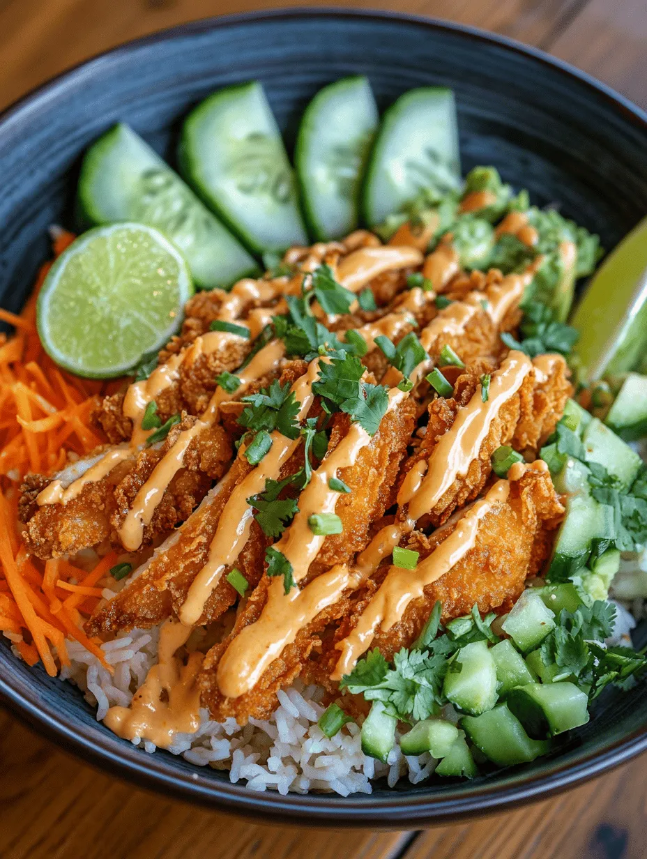 The Bang Bang Chicken Bowl is a delightful culinary creation that has captured the hearts and taste buds of food lovers everywhere. This dish combines crispy chicken, a rich and creamy sauce, and a medley of fresh vegetables, making it an irresistible choice for both weeknight dinners and meal prep. The appeal of the Bang Bang Chicken Bowl lies not only in its vibrant flavors but also in its versatility—it's a dish that can easily be tailored to suit various dietary preferences and ingredient availability.