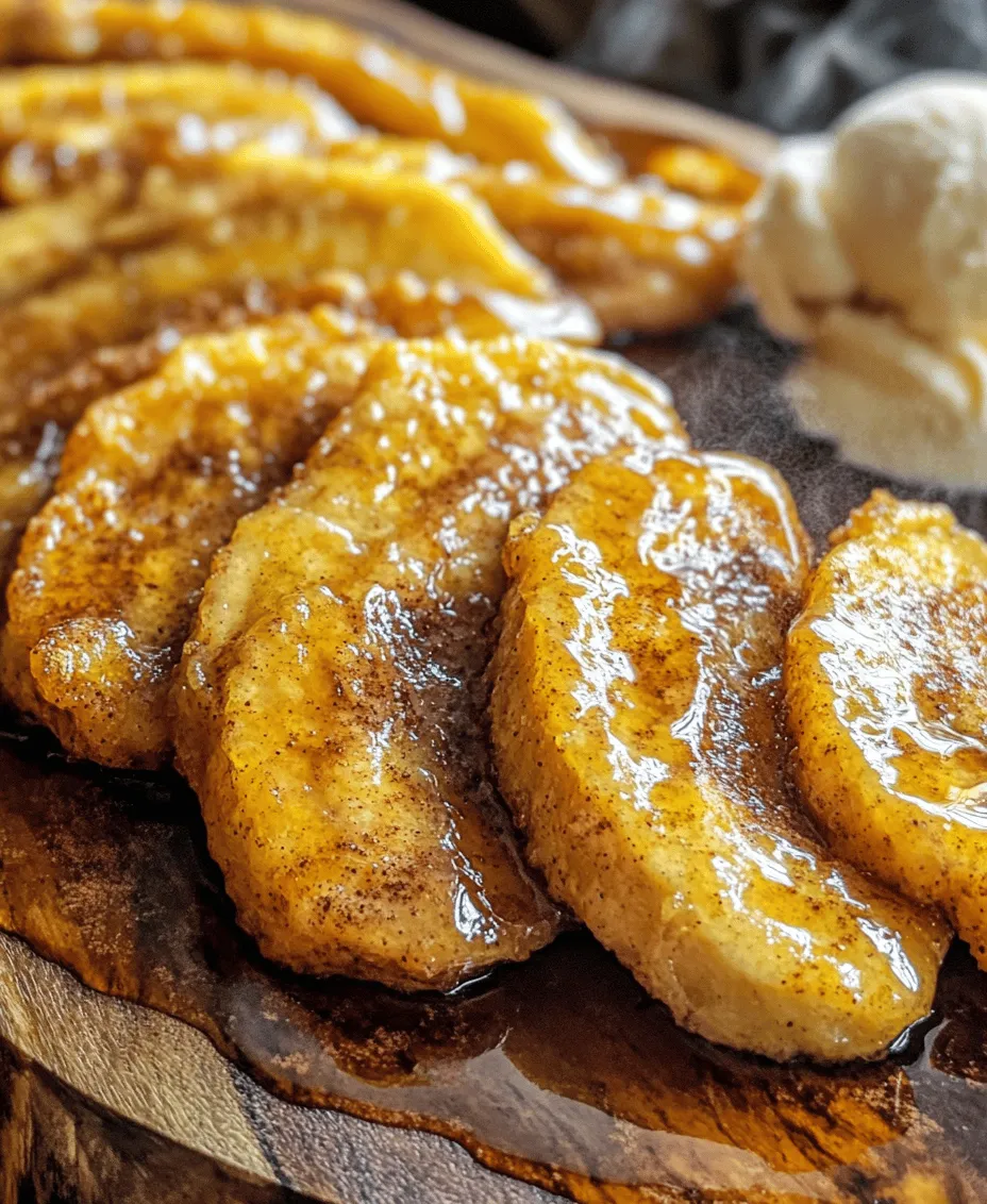 Welcome to the scrumptious world of Fried Bananas with Cinnamon Butter Sauce, a dessert that harmoniously marries the natural sweetness of ripe bananas with a rich, creamy sauce that elevates this simple dish to extraordinary heights. This delightful treat is not only easy to prepare but also provides a sense of indulgence that makes it a go-to option for various occasions. Whether you are hosting a casual family dinner, celebrating a special milestone, or simply craving a satisfying dessert, fried bananas are sure to impress your guests and tantalize your taste buds.