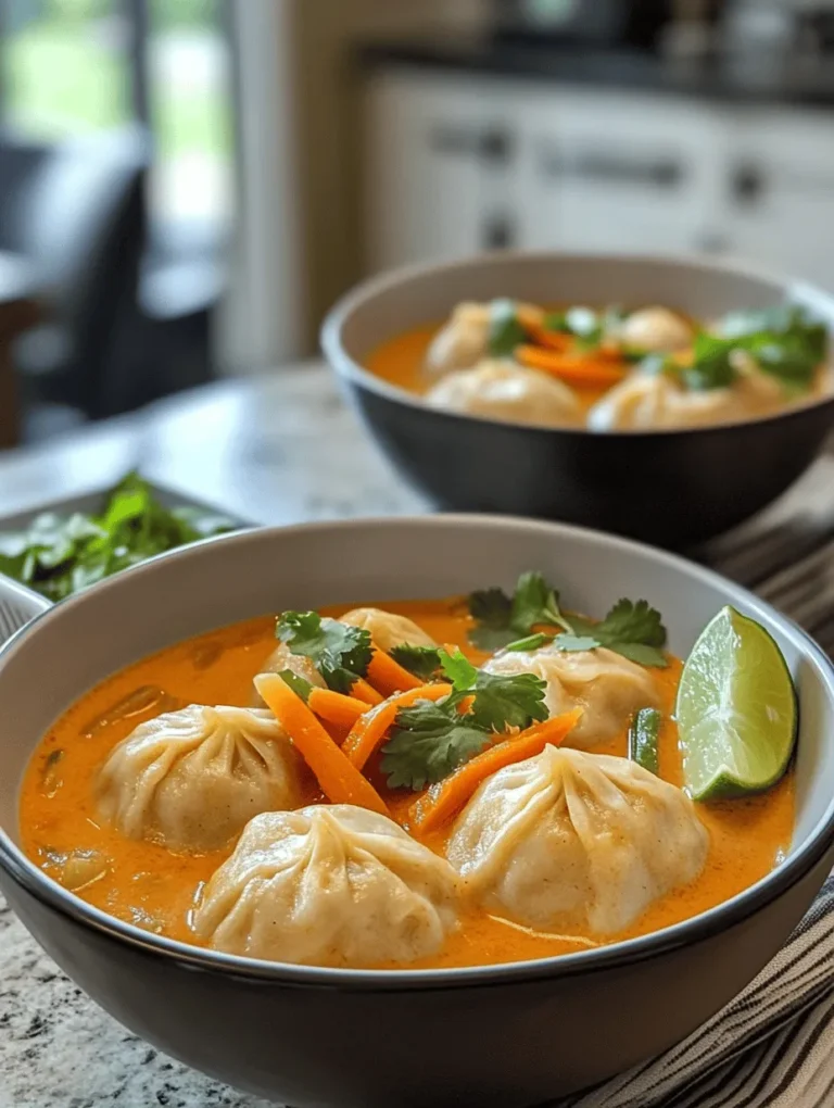 Curry Dumpling Soup is a perfect representation of culinary creativity. Originating from various Asian cuisines, dumplings have been cherished for centuries in countries like China, Korea, and Japan. They are often filled with meats or vegetables, steamed or boiled, and served in a variety of broths. The addition of a rich curry flavor elevates this traditional dish, creating an experience that warms the soul.