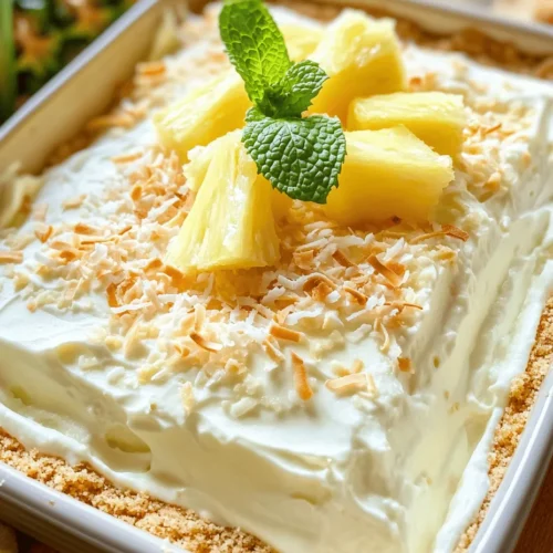 Tropical desserts have a unique charm that transports us to sun-kissed beaches and lush landscapes with every bite. Their vibrant flavors and refreshing qualities make them a popular choice for gatherings, family occasions, and summer celebrations. Among the many tropical delights, the No Bake Pineapple Cream Dessert stands out as a crowd-pleaser, combining the luscious taste of pineapple with a creamy texture that is simply irresistible.