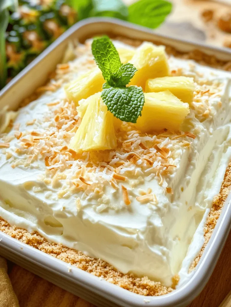 Tropical desserts have a unique charm that transports us to sun-kissed beaches and lush landscapes with every bite. Their vibrant flavors and refreshing qualities make them a popular choice for gatherings, family occasions, and summer celebrations. Among the many tropical delights, the No Bake Pineapple Cream Dessert stands out as a crowd-pleaser, combining the luscious taste of pineapple with a creamy texture that is simply irresistible.