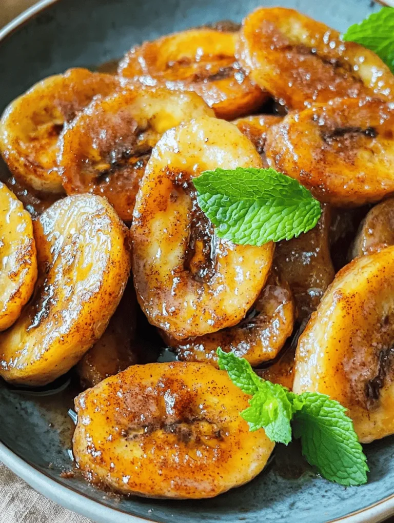 Delight in the fusion of flavors with Sweet & Spicy Pan Fried Cinnamon Bananas, a simple yet indulgent treat that transforms everyday bananas into a heavenly dessert. This recipe combines the natural sweetness of ripe bananas with the warmth of cinnamon and a touch of spice, creating a dish that is perfect for breakfast, a snack, or a delectable dessert. Easy to prepare and sure to impress, these pan-fried bananas are a true testament to the beauty of simple ingredients coming together to create something extraordinary.
