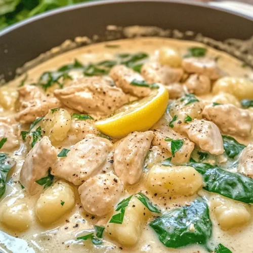 There’s something undeniably comforting about a warm, creamy dish that comes together in a single pot. Enter the One-Pot Lemon Chicken Gnocchi Delight, a delightful recipe that marries savory chicken with the zesty brightness of lemon, all enveloped in a creamy sauce that clings to fluffy gnocchi. This dish is not just a meal; it’s an experience that warms the soul and satisfies the palate.