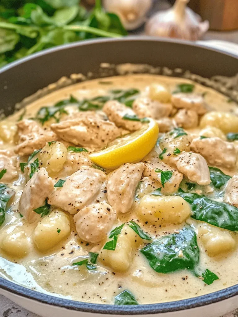 There’s something undeniably comforting about a warm, creamy dish that comes together in a single pot. Enter the One-Pot Lemon Chicken Gnocchi Delight, a delightful recipe that marries savory chicken with the zesty brightness of lemon, all enveloped in a creamy sauce that clings to fluffy gnocchi. This dish is not just a meal; it’s an experience that warms the soul and satisfies the palate.