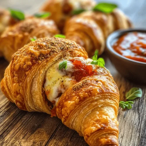 The Mozzarella Pepperoni Croissant Rolls are versatile enough to suit any event. Whether you're hosting a casual game night, preparing a festive appetizer for a holiday gathering, or simply indulging in a cozy night in, these rolls are sure to impress. Their flaky exterior gives way to a melty, cheesy interior that bursts with flavor, providing a satisfying bite every time. Plus, they're quick and easy to prepare, allowing you to whip them up with minimal fuss.