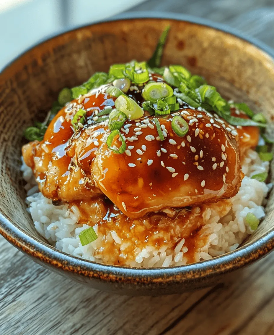 In the realm of comfort food, few dishes encapsulate warmth and satisfaction quite like Sticky Chicken Rice Bowls. This delightful meal combines tender marinated chicken thighs with fragrant jasmine rice, creating a harmonious blend of flavors and textures that will leave your taste buds dancing. The unmistakable aroma of soy sauce mingling with honey, garlic, and ginger envelops the chicken, while the fluffy rice serves as the perfect canvas to soak up all that deliciousness. Not only is this dish irresistibly tasty, but it is also incredibly easy to prepare, making it an ideal choice for busy weeknights or meal prep enthusiasts looking to simplify their routines.