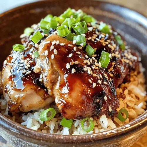 In the realm of comfort food, few dishes encapsulate warmth and satisfaction quite like Sticky Chicken Rice Bowls. This delightful meal combines tender marinated chicken thighs with fragrant jasmine rice, creating a harmonious blend of flavors and textures that will leave your taste buds dancing. The unmistakable aroma of soy sauce mingling with honey, garlic, and ginger envelops the chicken, while the fluffy rice serves as the perfect canvas to soak up all that deliciousness. Not only is this dish irresistibly tasty, but it is also incredibly easy to prepare, making it an ideal choice for busy weeknights or meal prep enthusiasts looking to simplify their routines.