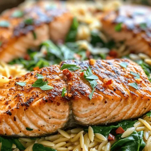 In the fast-paced world we live in, finding time to prepare healthy and delicious meals can be a challenge. That’s where the beauty of one-skillet meals comes into play, allowing you to whip up a nutritious dinner without the hassle of multiple pots and pans cluttering your kitchen. One Skillet Salmon with Lemon Orzo is a perfect example of this culinary convenience. This delightful dish combines succulent salmon, zesty lemon, and creamy orzo pasta, all cooked together in a single skillet. Not only does it taste incredible, but it’s also a breeze to clean up afterward.