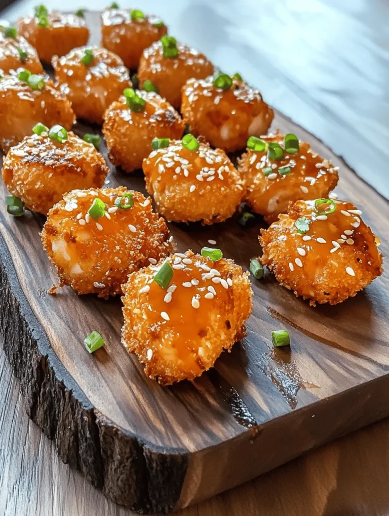 Welcome to the delightful world of flavors with our Crispy Bang Bang Salmon Bites. This tantalizing recipe perfectly marries the freshness of salmon with a crunchy exterior, all elevated by a creamy and spicy Bang Bang sauce. Whether you're hosting a lively party, gearing up for game day, or simply enjoying a cozy family dinner, these salmon bites are easy to prepare and packed with nutrients. In this article, we'll guide you through each step to create this mouthwatering dish, while also sharing insights into the ingredients and their contributions to the overall taste and texture.