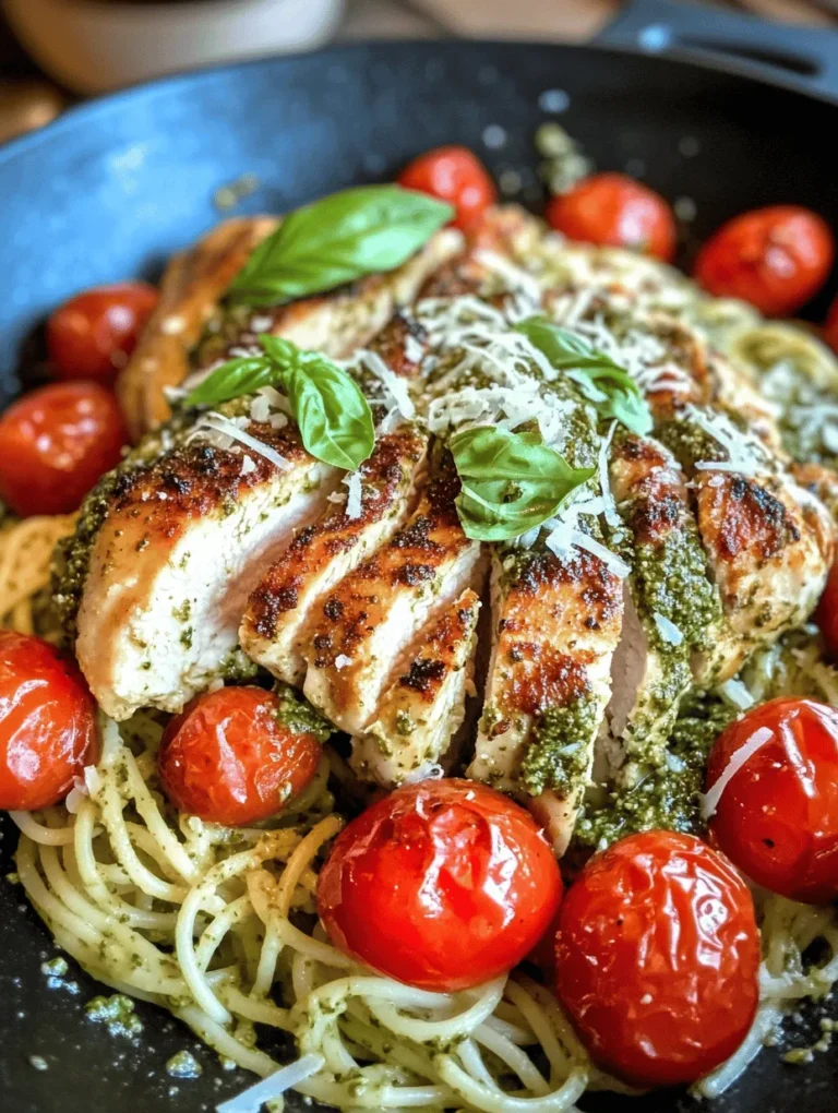 Pesto has gained immense popularity in the culinary world, and for good reason. This vibrant green sauce, traditionally made from fresh basil, garlic, pine nuts, olive oil, and Parmesan cheese, offers a burst of flavor that elevates any dish. The herbal notes of basil combined with the richness of olive oil create a unique taste that perfectly complements chicken, making it an ideal match for this creamy dish.