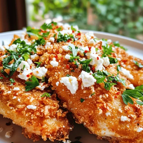 When it comes to the main ingredient of Crispy Hot Honey Feta Chicken, boneless, skinless chicken breasts are the ideal choice. This lean cut of meat is not only easy to work with but also provides a blank canvas that can absorb the flavors of the spices and the sweet and spicy sauce. Choosing boneless, skinless chicken breasts ensures a quicker cooking time, making this dish perfect for busy weeknights or spontaneous gatherings.