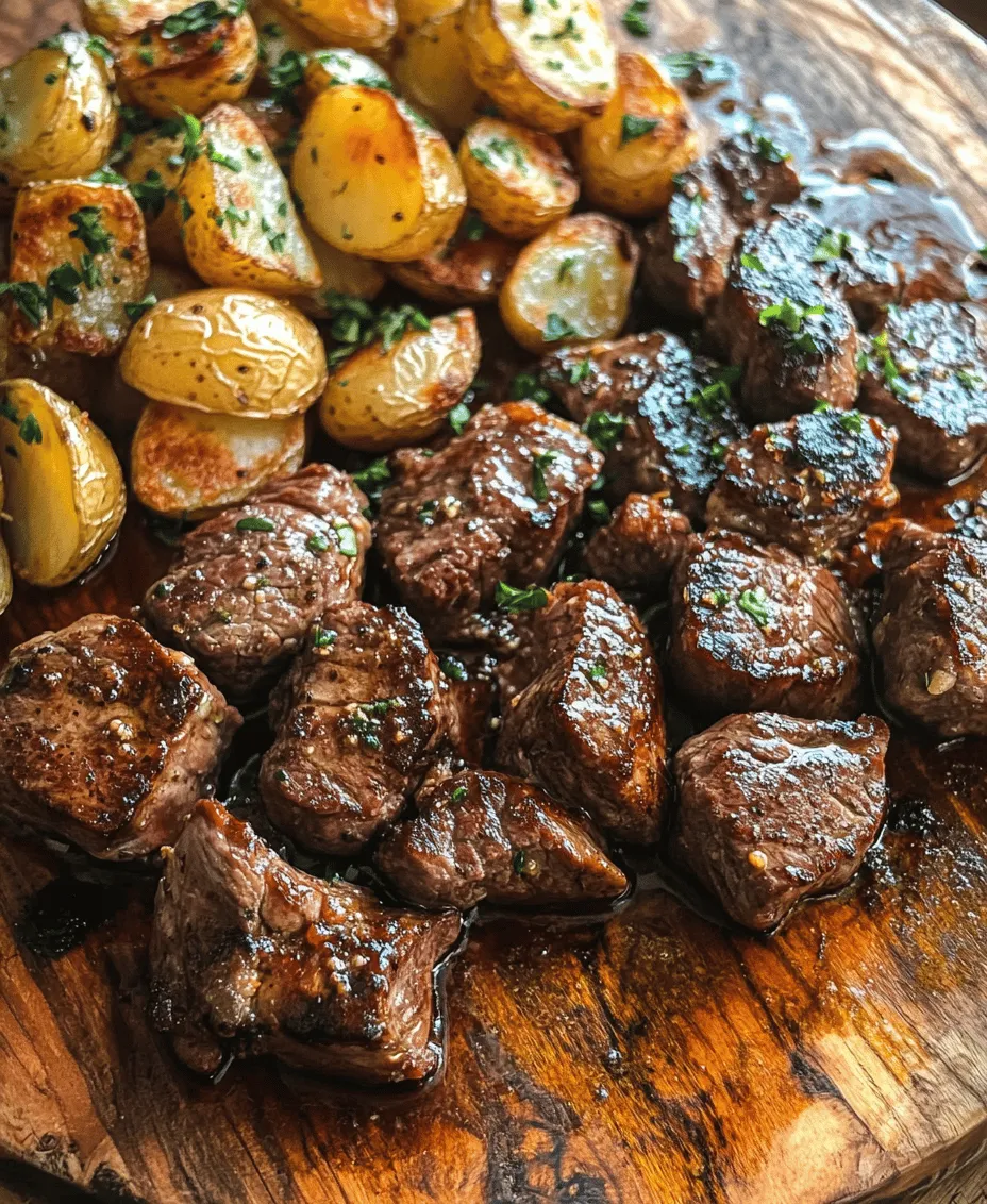 If you’re in search of a dish that marries rich flavors with simplicity, look no further than Sizzling Garlic Butter Steak Bites and Crispy Potatoes. This dish boasts tender, juicy steak bites enveloped in a luscious garlic butter sauce, perfectly paired with crispy baby potatoes that add a delightful crunch and heartiness to the meal. Whether you’re planning a cozy family dinner, hosting a gathering with friends, or simply wanting to treat yourself to something special, this recipe is sure to impress.