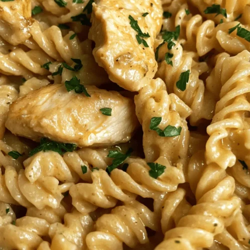 Imagine sitting down to a warm, comforting bowl of pasta that wraps you in a hug with every bite. The dish we’re diving into today is Creamy Garlic Butter Chicken & Rotini in Parmesan Sauce, a delightful combination that brings together tender chicken, perfectly cooked rotini, and a rich, velvety sauce that boasts layers of flavor. This recipe is not just a meal; it’s an experience that transforms ordinary ingredients into extraordinary comfort food.