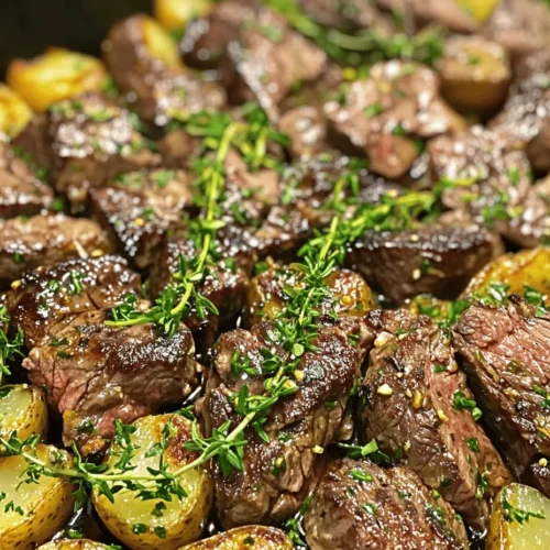 If you're looking for a meal that combines simplicity, flavor, and comfort, look no further than the Garlic Butter Steak and Potatoes Skillet. This dish is a culinary delight, perfect for busy weeknights when time is of the essence, yet sophisticated enough for special occasions. It is an ideal solution for anyone who loves a hearty meal without the fuss of multiple pots and pans.