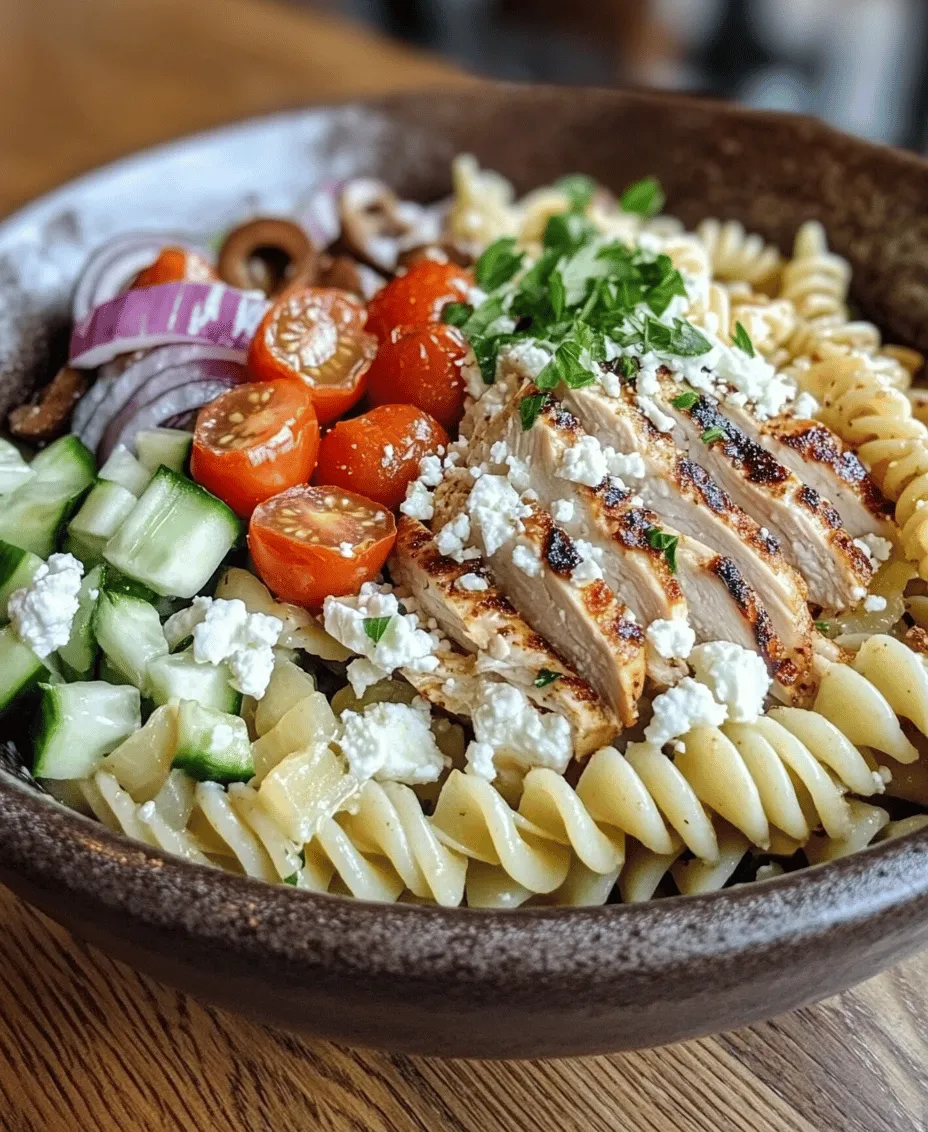 Mediterranean cuisine is celebrated not only for its vibrant flavors but also for its numerous health benefits. Drawing inspiration from countries that border the Mediterranean Sea, this culinary tradition emphasizes fresh ingredients, wholesome grains, and lean proteins. It is known for promoting heart health, aiding digestion, and supporting weight management due to its abundance of fruits, vegetables, and healthy fats. The Mediterranean Chicken Pasta Salad embodies these principles beautifully, making it an ideal choice for gatherings, meal prepping, or enjoying a refreshing light lunch.