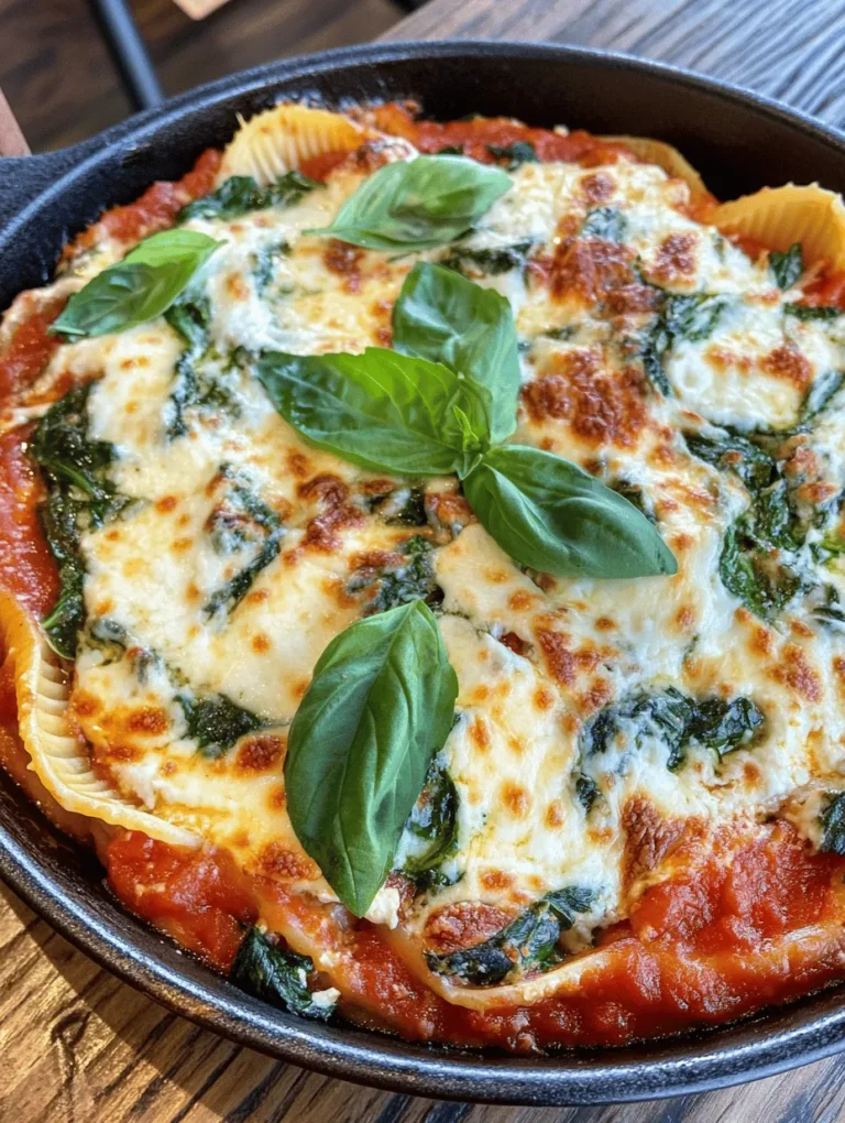 To create the perfect Spinach & Ricotta Dream Shells, you'll need a handful of essential ingredients. Here’s a breakdown of what you’ll require: