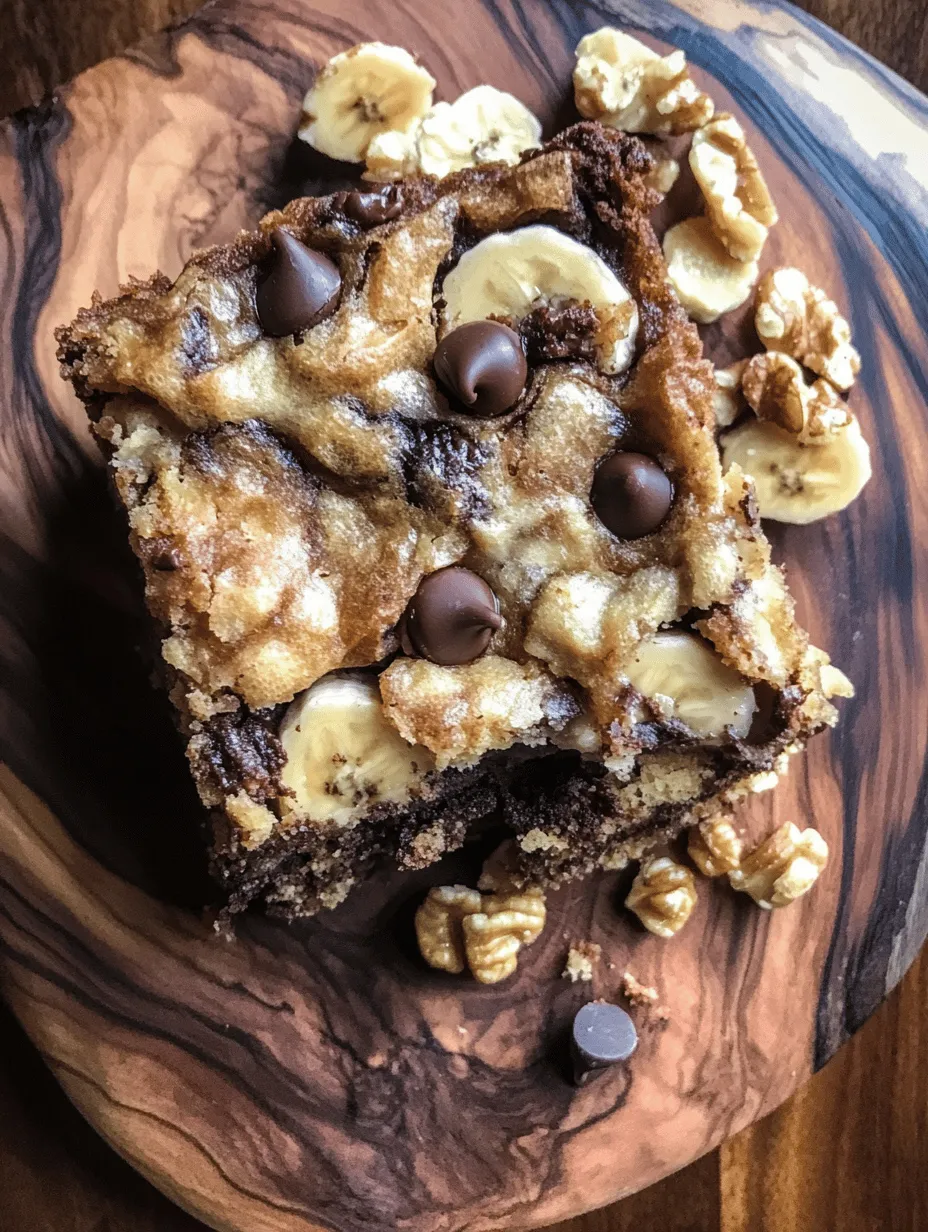 Banana-based desserts have taken the culinary world by storm, captivating both the young and the young-at-heart with their rich flavors and delightful textures. Among these, the Chocolate Chip Banana Bliss Bars stand out as a perfect fusion of moist banana goodness and rich, melty chocolate. This recipe offers a wholesome treat that is not only delicious but also easy to prepare, making it a favorite for bakers of all skill levels. Whether you're a novice eager to impress friends or an experienced baker looking for a new go-to dessert, these bliss bars promise satisfaction with every bite.