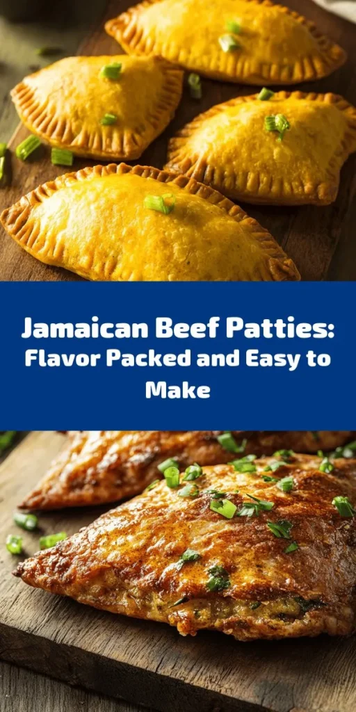 Experience the vibrant flavors of Jamaica with homemade beef patties! These delicious treats feature a flaky, golden crust filled with a savory mixture of ground beef, onions, and spices. Perfect for a snack or appetizer, they're easy to make and packed with a delightful taste that everyone will love. Follow this simple recipe to create 10 mouthwatering patties that are sure to impress. Enjoy a taste of the Caribbean right in your kitchen!
