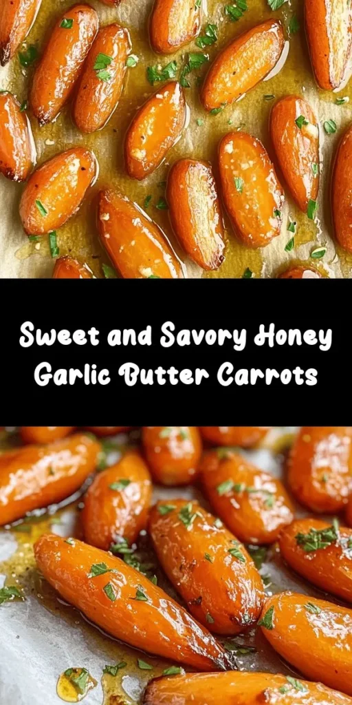 Discover the deliciously sweet and savory flavors of Honey Garlic Butter Roasted Carrots! This simple recipe features tender baby carrots coated in a mouthwatering mixture of melted butter, honey, and garlic. Roasting brings out their natural sweetness, making them a perfect side dish for any meal. In just 30 minutes, you'll create a stunning dish garnished with fresh thyme and parsley. Elevate your dinner table with this easy and tasty recipe!