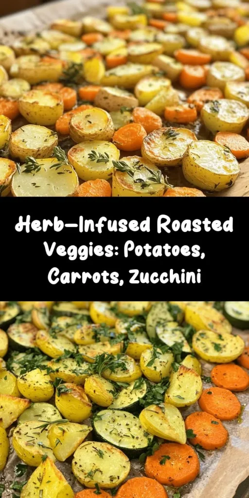 Bring a burst of flavor to your dinner table with these Garlic Herb Roasted Potatoes, Carrots, and Zucchini! This easy-to-follow recipe combines hearty potatoes, sweet carrots, and tender zucchini, all roasted to perfection with garlic and fresh herbs. Perfectly crispy on the outside and tender on the inside, this dish is a delicious side that pairs well with any meal. Ready in just 45 minutes, it’s both nourishing and satisfying. Get the full recipe and enjoy a wholesome treat!