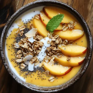 If you're on the hunt for a delicious, refreshing, and visually appealing recipe that can easily double as breakfast or a mid-afternoon snack, look no further than the Peach Paradise Smoothie Bowl. This vibrant bowl is not just a treat for the taste buds but also a feast for the eyes, offering an irresistible combination of flavors that reflect the essence of summer. Smoothie bowls like this one have taken the culinary world by storm, and for good reason. They are versatile, nutritious, and can be customized to suit your personal preferences, making them a perfect addition to any health-conscious diet.
