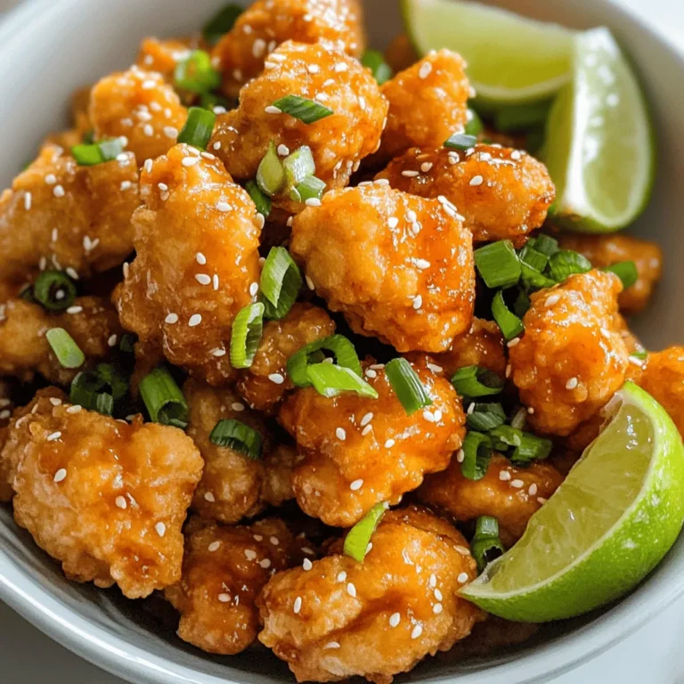 If you're searching for a dish that packs a punch in flavor and texture, look no further than Crispy Bang Bang Chicken Explosion. This tantalizing dish takes the classic fried chicken experience to a whole new level, combining crispy, crunchy bites with a spicy, creamy sauce that will leave your taste buds tingling. The marriage of textures and flavors in this recipe makes it a standout choice for any occasion, whether it’s a family dinner, a lively gathering of friends, or the ultimate game day feast.
