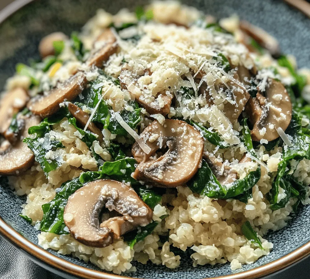 In recent years, cauliflower rice has surged in popularity, captivating health enthusiasts and home cooks alike as a nutritious alternative to traditional grains. This trend is driven by the growing awareness of the benefits of low-carb diets, as well as the desire for gluten-free options in our meals. The versatility of cauliflower rice allows it to be incorporated into various dishes, making it a staple in many kitchens. Among the myriad of recipes that feature this delightful ingredient, the Mushroom & Spinach Cauliflower Rice Delight stands out, not only for its vibrant colors but also for its unique combination of flavors.