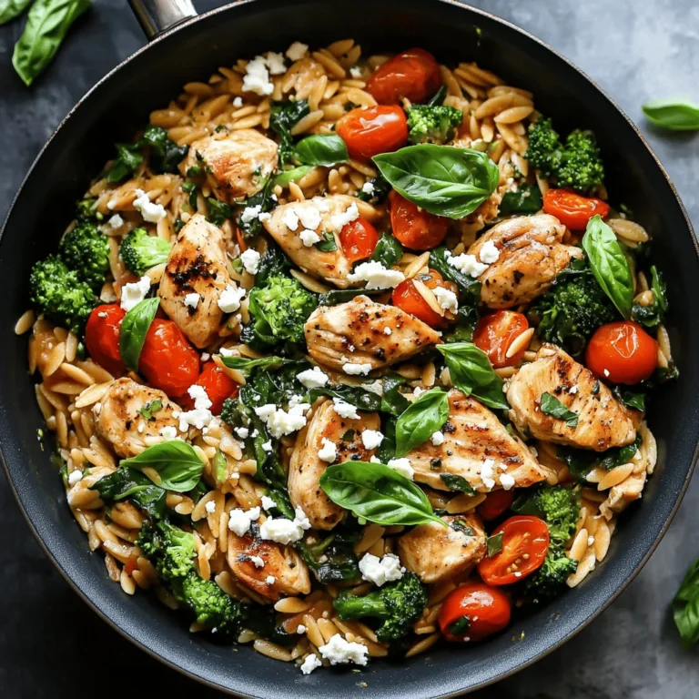In the quest for a nutritious meal that doesn’t compromise on flavor, the High Protein Chicken Orzo stands out as a remarkable option. This dish combines tender chicken breast with the unique texture of orzo pasta, all while packing a protein punch that makes it ideal for those looking to maintain or build muscle. Whether you are an athlete, a fitness enthusiast, or simply someone striving for a balanced diet, this recipe can easily fit into your meal plan, offering a satisfying balance of macronutrients.