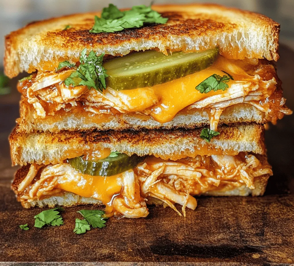 The flavor profile of BBQ Chicken Grilled Cheese is what truly sets it apart from traditional grilled cheese sandwiches. The combination of savory, smoky barbecue sauce and rich, melty cheddar cheese creates a delightful taste experience that tantalizes the taste buds. When you take that first bite, you’ll encounter the sweetness and tang of the BBQ sauce, followed by the creamy and buttery texture of the cheese. This harmonious blend of flavors is sure to please cheese lovers and BBQ enthusiasts alike.
