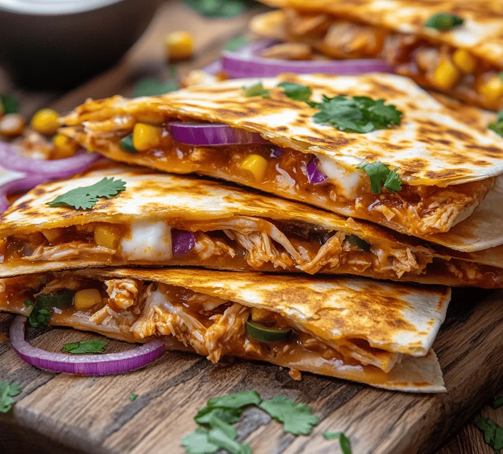 BBQ Chicken Quesadilla is a delightful fusion of flavors that brings together the smoky sweetness of BBQ sauce and the comforting textures of melted cheese and tender chicken. This dish is not only a crowd-pleaser but also incredibly easy to prepare, making it perfect for busy weeknights, gatherings, or a cozy family dinner. With its crispy exterior and gooey, flavorful filling, it's no wonder that BBQ chicken quesadillas have become a popular choice among food enthusiasts. In this article, we’ll explore the origins of quesadillas, the perfect way to prepare BBQ chicken, and how to assemble and serve this mouthwatering dish.